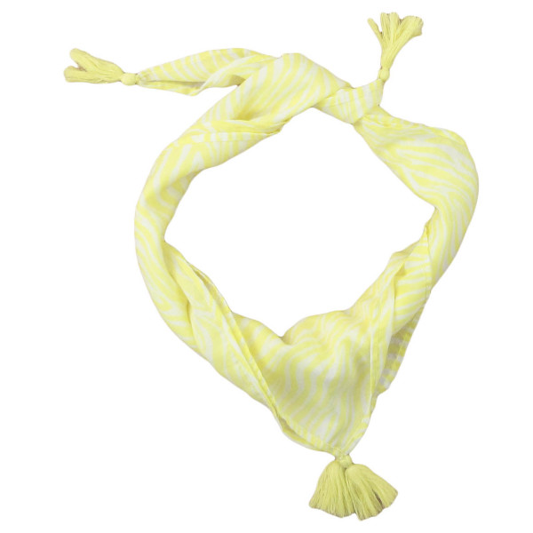 Foulard jaune et blanc - GRAIN DE BLÉ