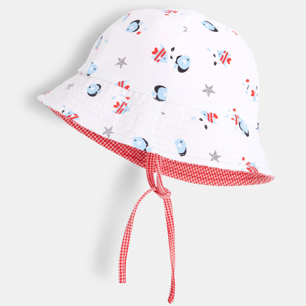 Chapeau anti UV réversible - OBAÏBI - 6-12 mois (46cm)