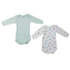 Set van 2 rompertjes - PETIT BATEAU - 3 maanden (60)