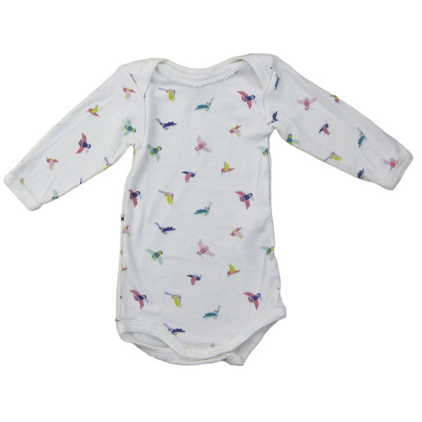 Set van 2 rompertjes - PETIT BATEAU - 3 maanden (60)