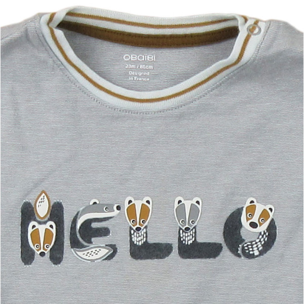 T-shirt - OBAÏBI - 23 maanden (86) | Tweedehands kinder en babykleding