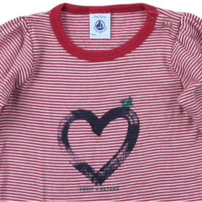 T-Shirt - PETIT BATEAU - 12 maanden (74)