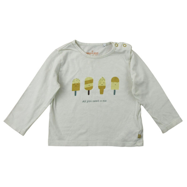 T-Shirt - CUDDLES & SMILES - 12 mois (80)