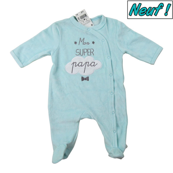Pyjama neuf en velours - 3 mois