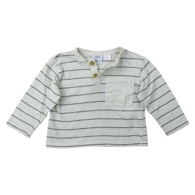 T-Shirt - Lange mouw - Zara - 9-12 maanden 80 cm
