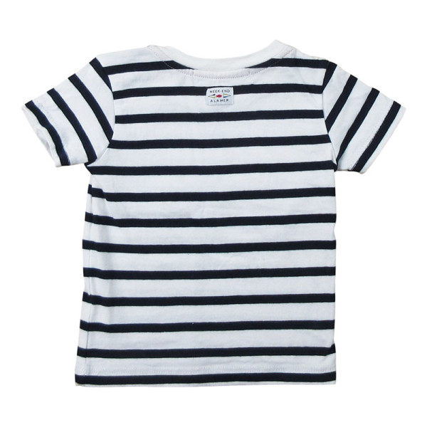 T-Shirt - WEEKEND A LA MER - 6 mois – Vêtement d’occasion bébé/enfant Week-end à la mer – Les Ptits Potes