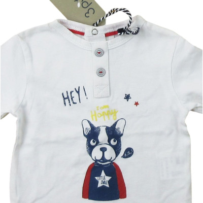 Kurzarm-T-Shirt - 3 pommes - 59 cm (3 Monate) – Secondhand-Babykleidung/-Kinderkleidung von 3 pommes – Les Ptits Potes