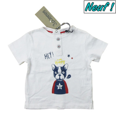 T-Shirt neuf - 3 POMMES - 3 mois (59)
