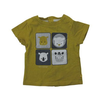 T-Shirt - Korte mouw - Okaidi-Obaibi - 53 cm (1 maand)