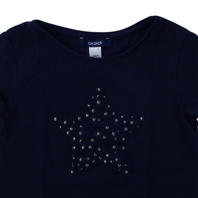 Kurzarm-T-Shirt - Okaidi-Obaibi - 98 cm (3 Jahre) – Secondhand-Babykleidung/-Kinderkleidung von Okaidi-Obaibi – Les Ptits Pot