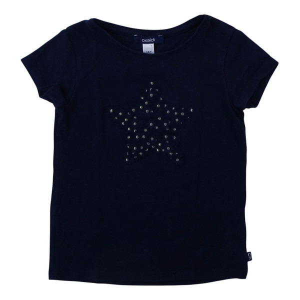 T-Shirt - Korte mouw - Okaidi-Obaibi - 98 cm (3 jaar) – Tweedehands baby- en kinderkleding van Okaidi-Obaibi – Les Ptits Pote