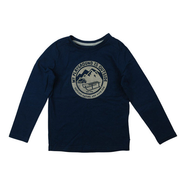 T-Shirt - Lange mouw - Okaidi-Obaibi - 104 cm (4 jaar) – Tweedehands baby- en kinderkleding van Okaidi-Obaibi – Les Ptits Pot