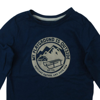Langärmliges T-Shirt - Okaidi-Obaibi - 104 cm (4 Jahre) – Secondhand-Babykleidung/-Kinderkleidung von Okaidi-Obaibi – Les Pti