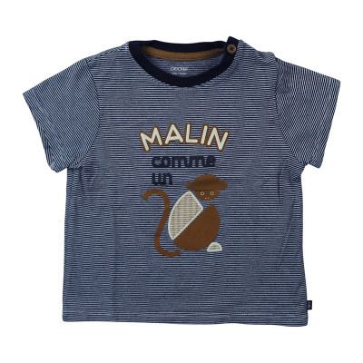 T-Shirt - Korte mouw - Okaidi-Obaibi - 74 cm (12 maanden)