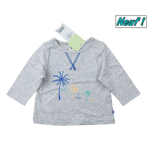 T-Shirt - Lange mouw - Tape à l'Oeil - 3 maanden – Tweedehands baby- en kinderkleding van Tape à l'Oeil – Les Ptits Potes