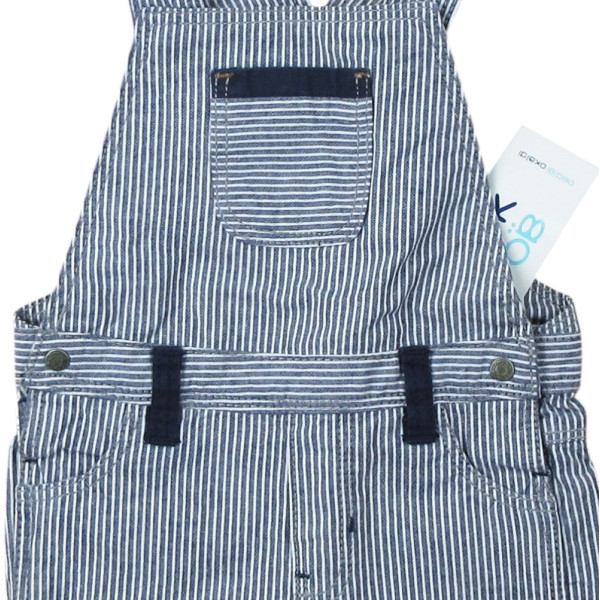 Korte overalls - Okaidi-Obaibi - 6-9 maanden – Tweedehands baby- en kinderkleding van Okaidi-Obaibi – Les Ptits Potes