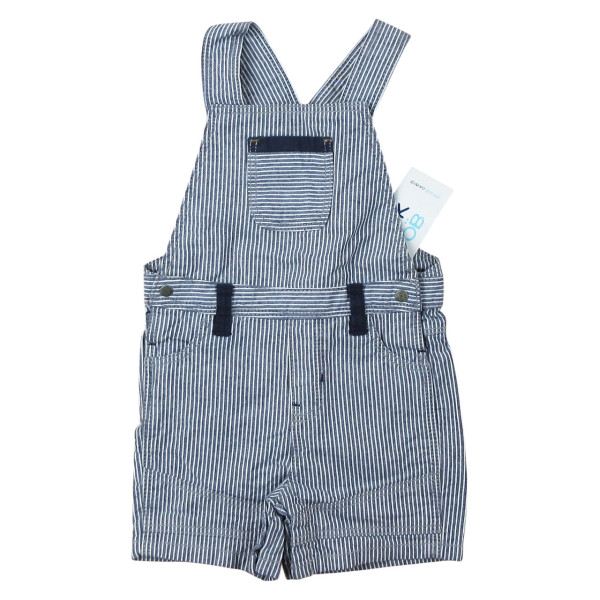 Korte overalls - Okaidi-Obaibi - 6-9 maanden – Tweedehands baby- en kinderkleding van Okaidi-Obaibi – Les Ptits Potes