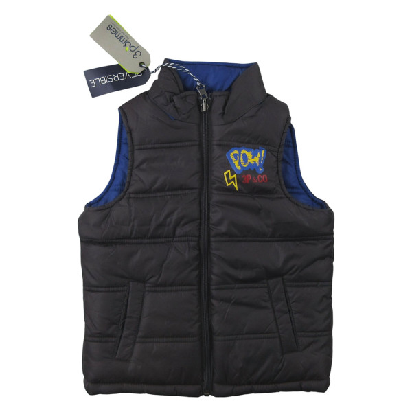 Gewatteerde jas - 3 pommes - 2-3 jaar – Tweedehands baby- en kinderkleding van 3 pommes – Les Ptits Potes
