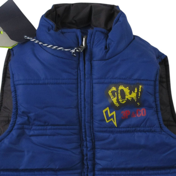 Gewatteerde jas - 3 pommes - 2-3 jaar – Tweedehands baby- en kinderkleding van 3 pommes – Les Ptits Potes
