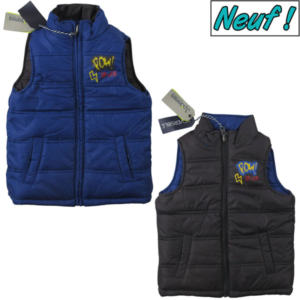 Gewatteerde jas - 3 pommes - 2-3 jaar – Tweedehands baby- en kinderkleding van 3 pommes – Les Ptits Potes
