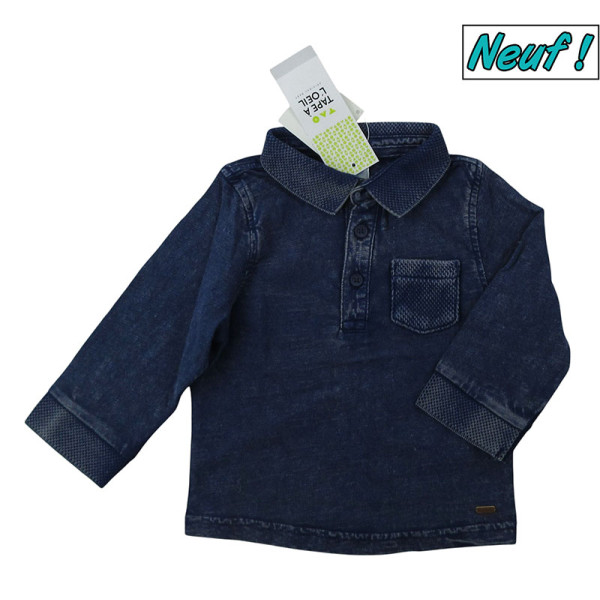 Langärmliges Poloshirt - Tape à l'Oeil - – Secondhand-Babykleidung/-Kinderkleidung von Tape à l'Oeil – Les Ptits Potes