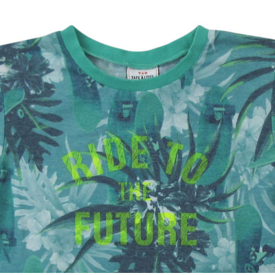 T-Shirt - Korte mouw - Tape à l'Oeil - 110 cm (5 jaar) – Tweedehands baby- en kinderkleding van Tape à l'Oeil – Les Ptits Pot