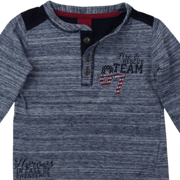 T-Shirt - Lange mouw - s.Oliver - 2-3 jaar 92-98 cm – Tweedehands baby- en kinderkleding van s.Oliver – Les Ptits Potes