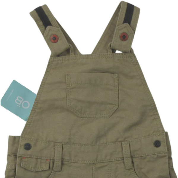 Salopette courte - OBAÏBI - 6-9 mois – Vêtement d’occasion bébé/enfant Okaidi-Obaibi – Les Ptits Potes