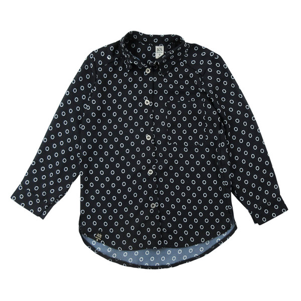 Langarmbluse - KIE STONE - 5-6 Jahre 110-116 cm – Secondhand-Babykleidung/-Kinderkleidung von – Les Ptits Potes