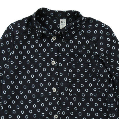 Blouse - Lange mouw - KIE STONE - 5-6 jaar 110-116 cm – Tweedehands baby- en kinderkleding van  – Les Ptits Potes