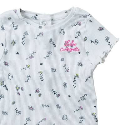 Kurzarmshirt - Lulu castagnette - 3 Monate – Secondhand-Babykleidung/-Kinderkleidung von Lulu castagnette – Les Ptits Potes