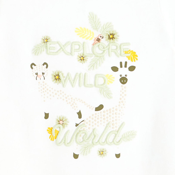 Kurzarmshirt - Okaidi-Obaibi - 59 cm (3 Monate) – Secondhand-Babykleidung/-Kinderkleidung von Okaidi-Obaibi – Les Ptits Potes