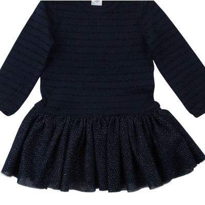 Jurk - Petit bateau - 81 cm (18 maanden) – Tweedehands baby- en kinderkleding van Petit bateau – Les Ptits Potes