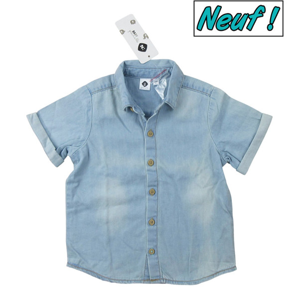 Hemd mit kurzen Ärmeln - Grain de blé - 98 cm (3 Jahre) – Secondhand-Babykleidung/-Kinderkleidung von Grain de blé – Les Ptit
