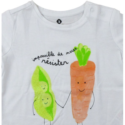 Kurzarmshirt - Grain de blé - 80 cm (18 Monate) – Secondhand-Babykleidung/-Kinderkleidung von Grain de blé – Les Ptits Potes