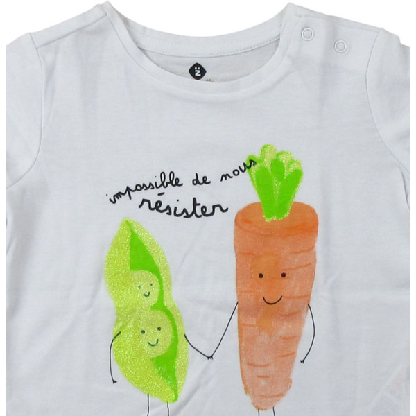 Kurzarmshirt - Grain de blé - 80 cm (18 Monate) – Secondhand-Babykleidung/-Kinderkleidung von Grain de blé – Les Ptits Potes