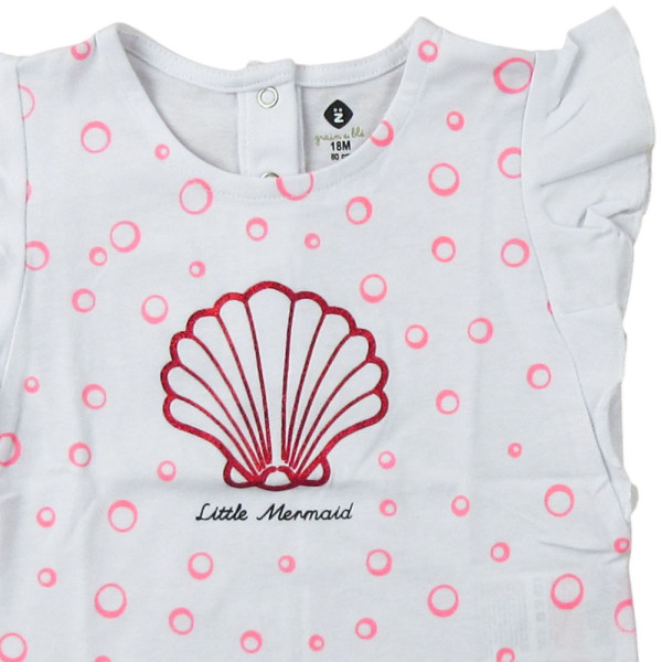 Kurzarmshirt - Grain de blé - 80 cm (18 Monate) – Secondhand-Babykleidung/-Kinderkleidung von Grain de blé – Les Ptits Potes