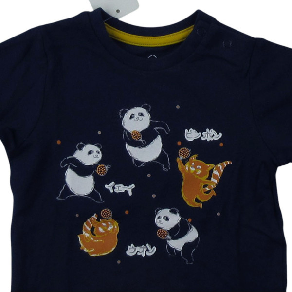 Kurzarmshirt - Grain de blé - 71 cm (9 Monate) – Secondhand-Babykleidung/-Kinderkleidung von Grain de blé – Les Ptits Potes