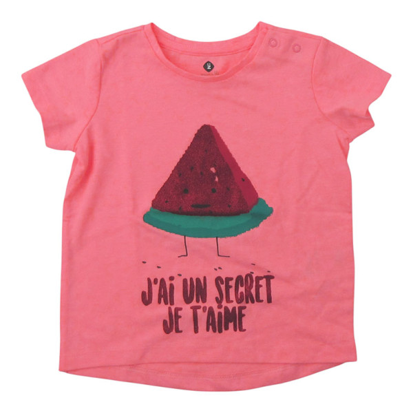 Kurzarmshirt - Grain de blé - 80 cm (18 Monate) – Secondhand-Babykleidung/-Kinderkleidung von Grain de blé – Les Ptits Potes