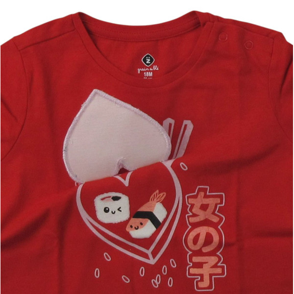 T-Shirt - GRAIN DE BLÉ - 18 mois (80) – Vêtement d’occasion bébé/enfant Grain de blé – Les Ptits Potes