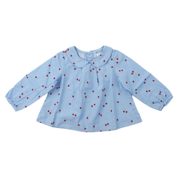 Bluse mit langen Ärmeln - Jacadi - 74 cm (12 Monate) – Secondhand-Babykleidung/-Kinderkleidung von Jacadi – Les Ptits Potes