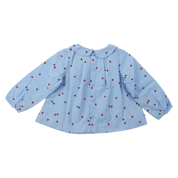 Bluse mit langen Ärmeln - Jacadi - 74 cm (12 Monate) – Secondhand-Babykleidung/-Kinderkleidung von Jacadi – Les Ptits Potes