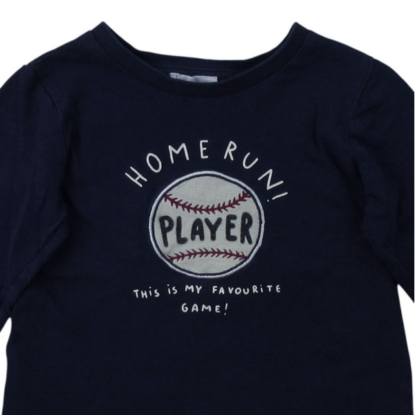 T-shirt met lange mouwen - Mango - 2-3 jaar 98 cm – Tweedehands baby- en kinderkleding van Mango – Les Ptits Potes
