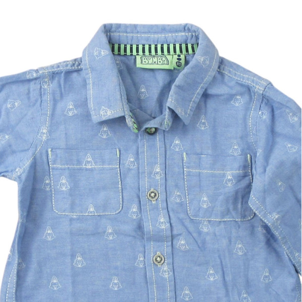 Hemd mit langen Ärmeln - JBC - 80 cm (12 Monate) – Secondhand-Babykleidung/-Kinderkleidung von JBC – Les Ptits Potes