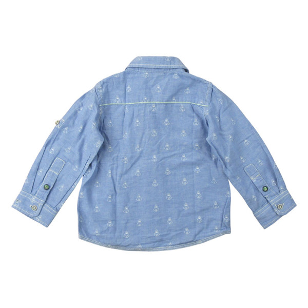 Overhemd met lange mouwen - JBC - 80 cm (12 maanden) – Tweedehands baby- en kinderkleding van JBC – Les Ptits Potes