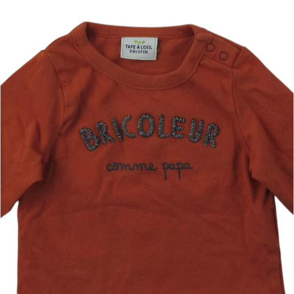 T-Shirt - TAPE A L'OEIL - 3 mois (59) – Vêtement d’occasion bébé/enfant Tape à l'Oeil – Les Ptits Potes