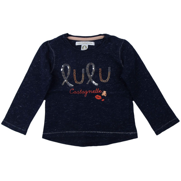 T-shirt met lange mouwen - Lulu castagnette - 80 cm (18 maanden) – Tweedehands baby- en kinderkleding van Lulu castagnette –