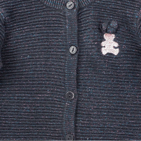 Gilet pailleté - LULU CASTAGNETTE - 12 mois – Vêtement d’occasion bébé/enfant Lulu castagnette – Les Ptits Potes