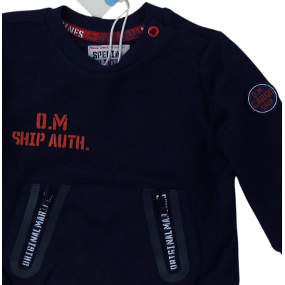 Sweater - Original Marines - 3-6 maanden 68 cm – Tweedehands baby- en kinderkleding van Original Marines – Les Ptits Potes