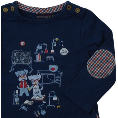 Langarmshirt - Sergent Major - 74 cm (12 Monate) – Secondhand-Babykleidung/-Kinderkleidung von Sergent Major – Les Ptits Pote